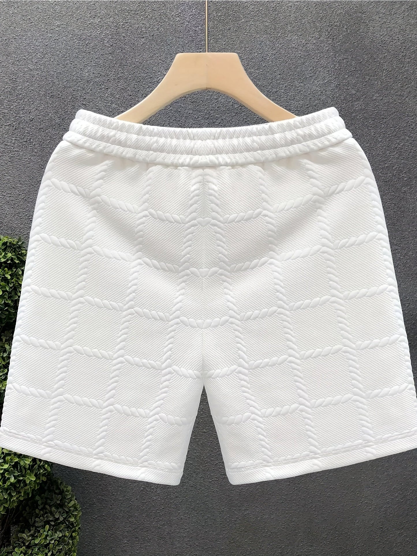 Shorts de loisirs pour hommes avec embossage et design moderne – Décontracté & Sportif