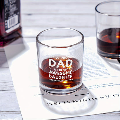 Herren Whiskyglas mit Spruch – Geschenk für stolze Väter von Töchtern, lustiges Barzubehör