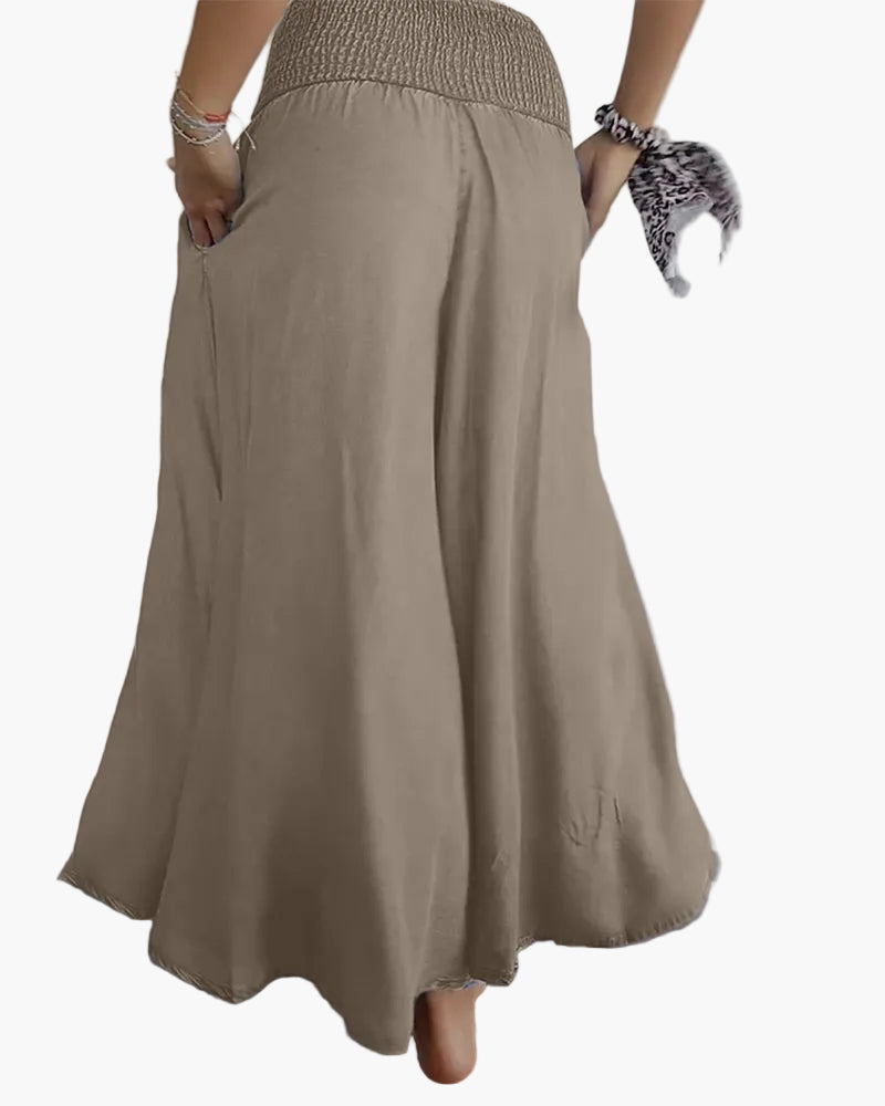 Dams vida high waist fritidsbyxor – Elegant komfort för vardag & semester