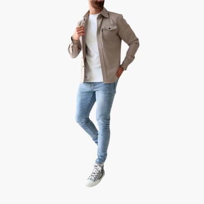 Overshirt da uomo – Design moderno con bottoni, stile versatile per tempo libero e lavoro