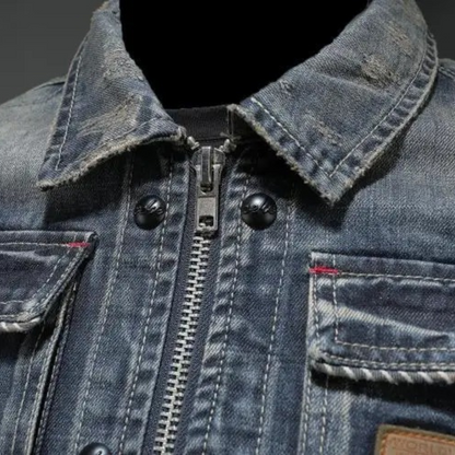 Herre Denimjakke i vintage-stil – Klassisk, afslappet & alsidig