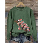 Sweater voor dames met ronde hals en lange mouwen