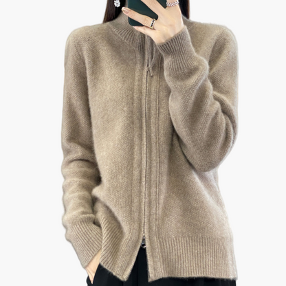 Cardigan con Cerniera da Donna – Cardigan alla Moda per Quotidiano, Ufficio e Tempo Libero
