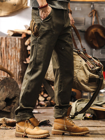 Herren Utility Workwear Hose – Robuster Straight-Leg Style für Outdoor & Freizeit