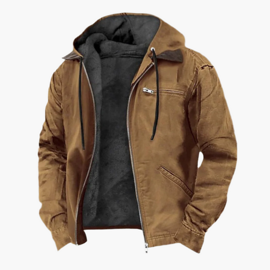 Chaqueta casual de hombre con capucha y cremallera – Estilo urbano para el día a día, outdoor y streetwear