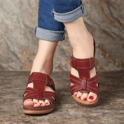 Sandali Donna Confortevoli con Zeppa e Design Slip-On – Perfetti per Quotidiano e Tempo Libero