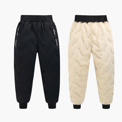 Pantalon thermique d’hiver outdoor enfant – Imperméable et doublé pour garçons et filles – Pantalon de neige sportif pour activités