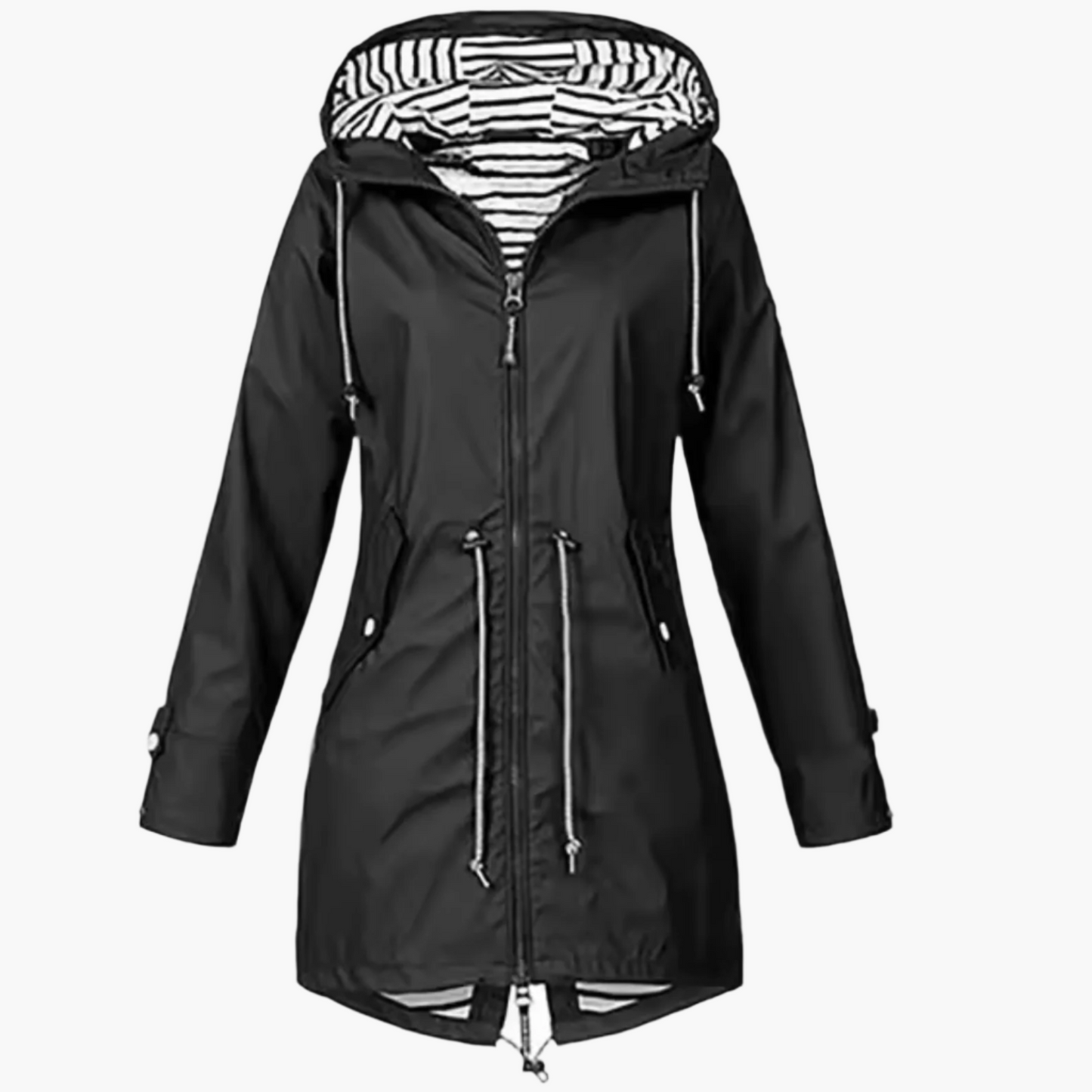 Dames regenjas waterdicht winddicht outdoor mantel – Functionele overgangsjas met capuchon voor vrije tijd & avontuur