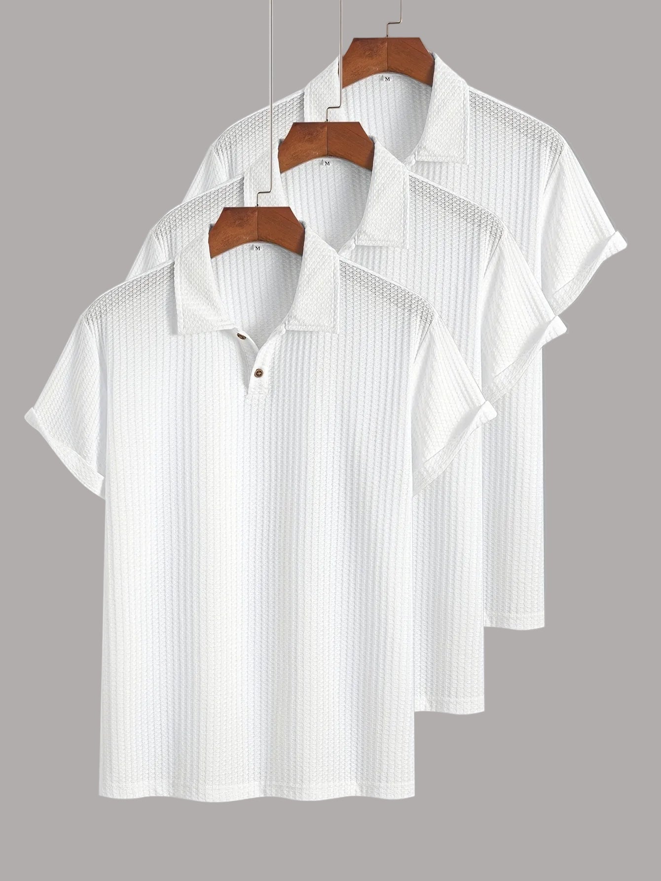 Herre Polo Shirt Sæt Kortærmet Moderne Klassisk Fritid Business