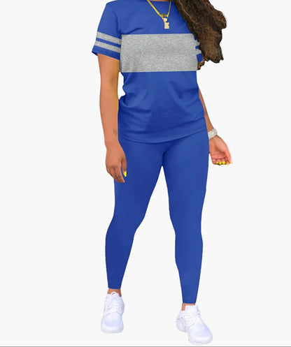 Set casual sportivo da donna – Completo con T-shirt e leggings per tutti i giorni e il tempo libero