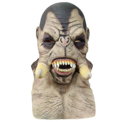 Masque orc en latex Halloween pour adultes – Déguisement monstre Warcraft effrayant