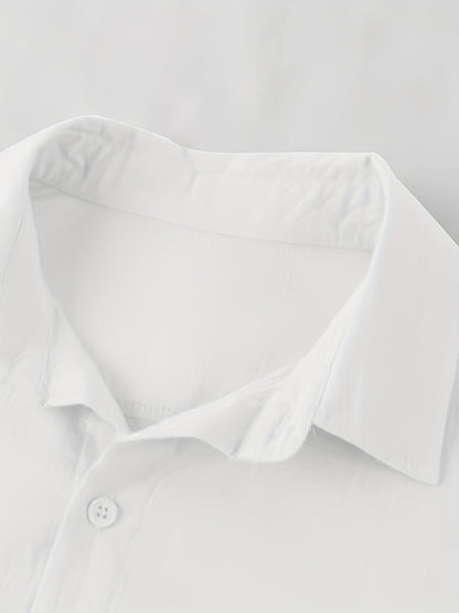 Herren Freizeithemd mit Knopfleiste – Lässiger Stil für Strand und Alltag