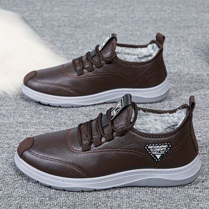 Botas de invierno para hombre con cordones y forro cálido