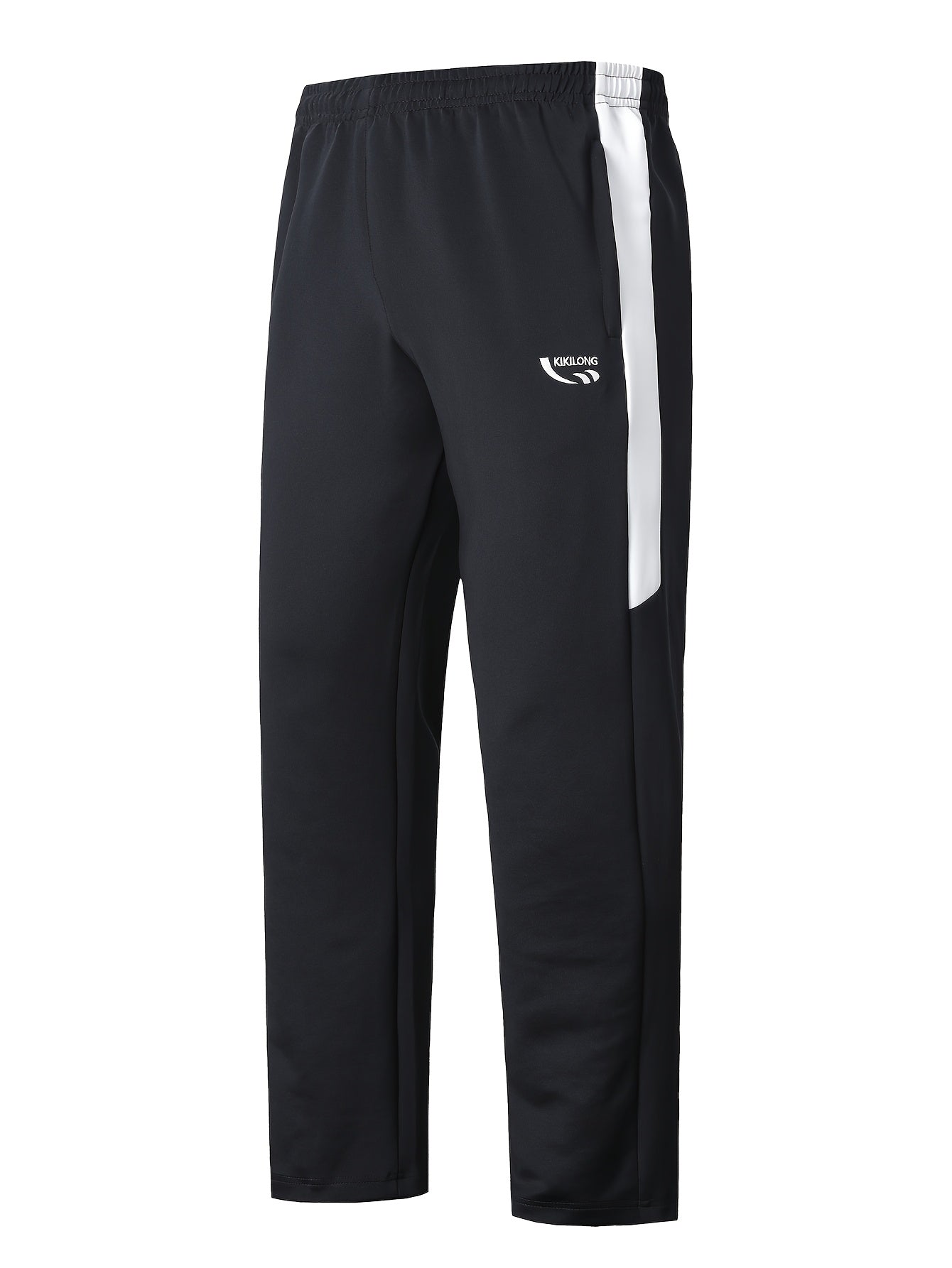 Herren Trainingsanzug Schwarz Grau Sportanzug Jacke und Hose Set