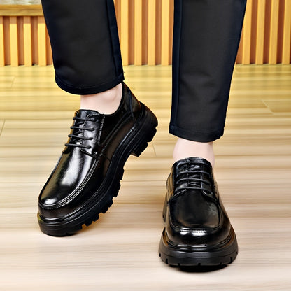Męskie biznesowe buty sznurowane w stylu vintage na co dzień i do biura