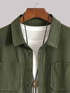 Bryce | Overshirt met lange mouwen, zakken en knopen voor heren