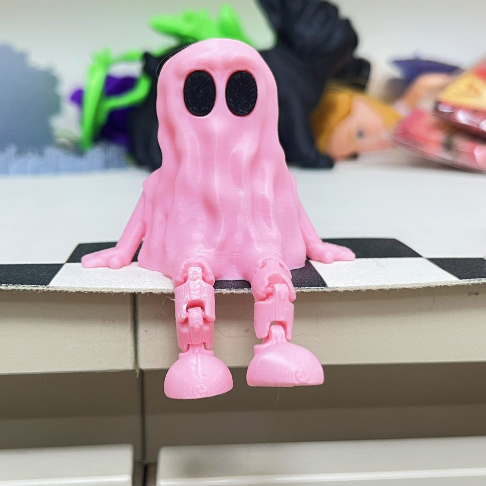 Figurka ducha na Halloween – trójwymiarowa wydrukowana figurka upiorna na imprezę i straszną dekorację