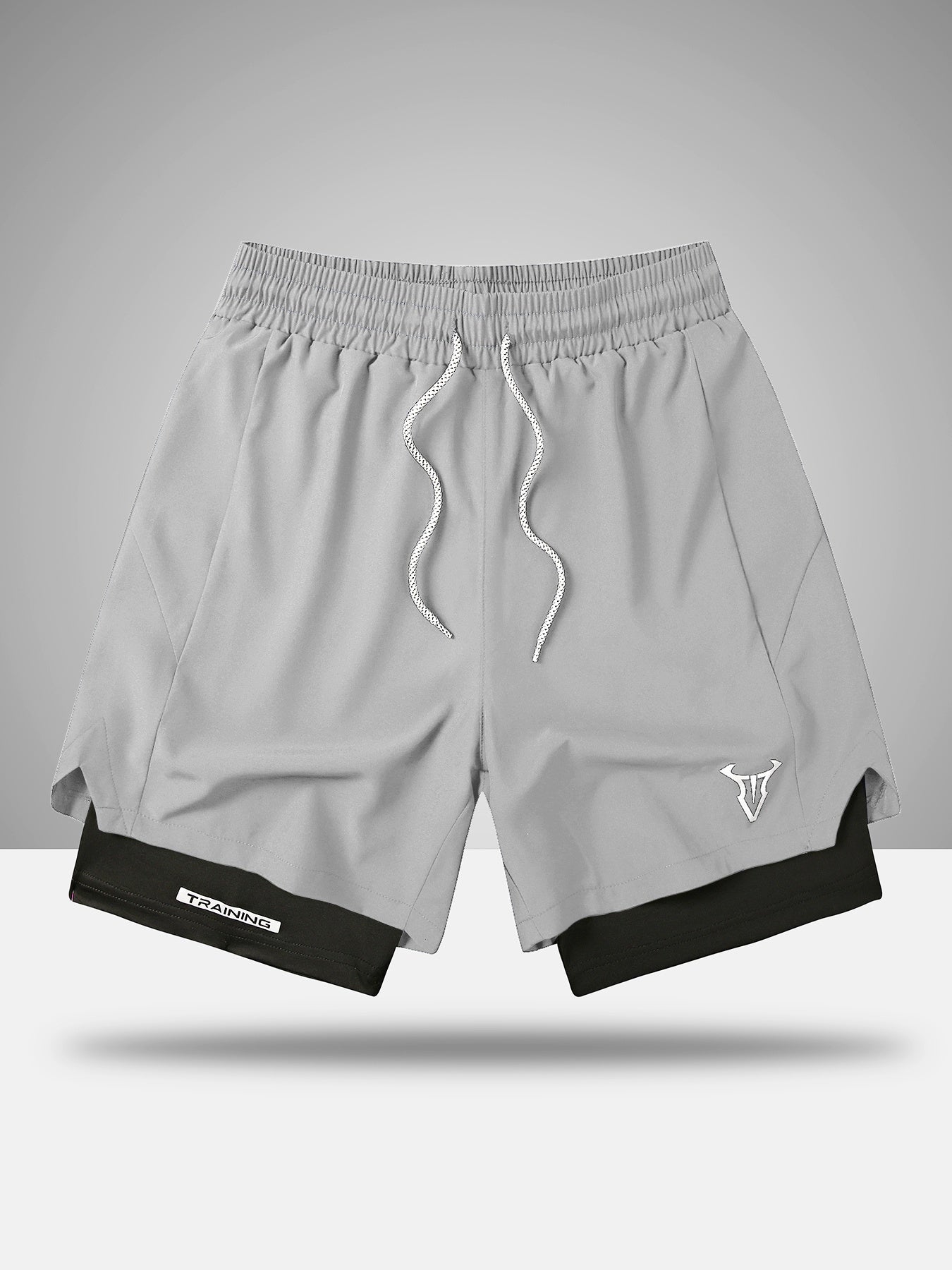 Pantaloncini da allenamento uomo fitness sport taglio regolare con coulisse e tasche laterali