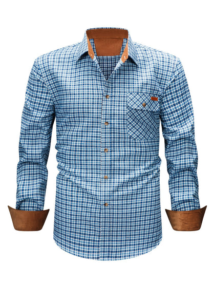 Camicia casual uomo a quadri manica lunga – Camicia moderna per tutti i giorni e ufficio