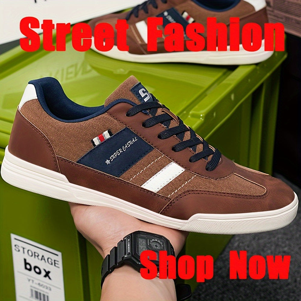 Męskie sneakersy w stylu vintage, super casual na co dzień i czas wolny
