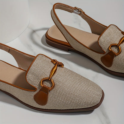 Damen-Slingback-Loafer mit Schnalle – Stilvolle Sommerschuhe für Alltag und Freizeit