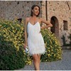 Damen Fransen Partykleid mit Pailletten und Federn – Elegantes Cocktailkleid im Charleston Stil