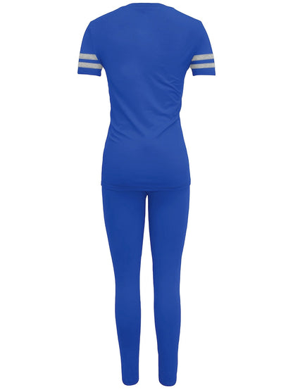 Set casual sportivo da donna – Completo con T-shirt e leggings per tutti i giorni e il tempo libero