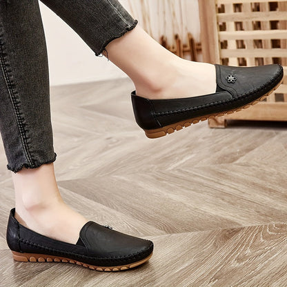 Damen Komfort-Loafer für Alltag und Freizeit – Bequeme Mokassin-Slipper mit flexiblem Laufsohle