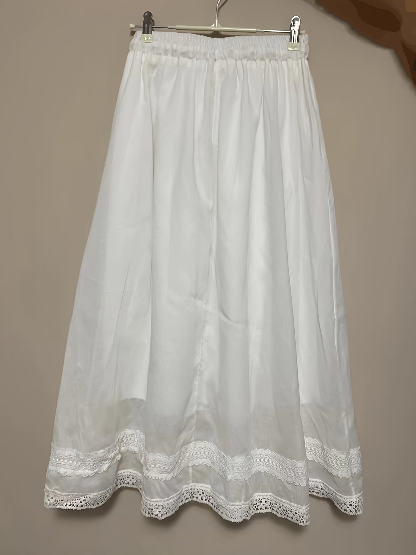 Enagua vintage de mujer con encaje – Elegante petticoat de línea A para el día a día y ocasiones especiales