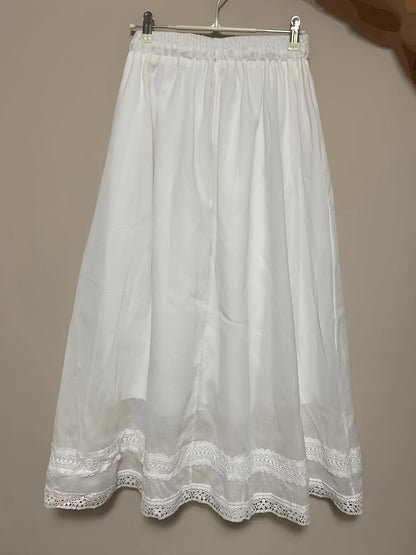 Enagua vintage de mujer con encaje – Elegante petticoat de línea A para el día a día y ocasiones especiales