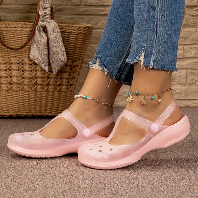 Damen Komfort-Sommersandalen – Modische Freizeit Mary Jane Schuhe für den Alltag