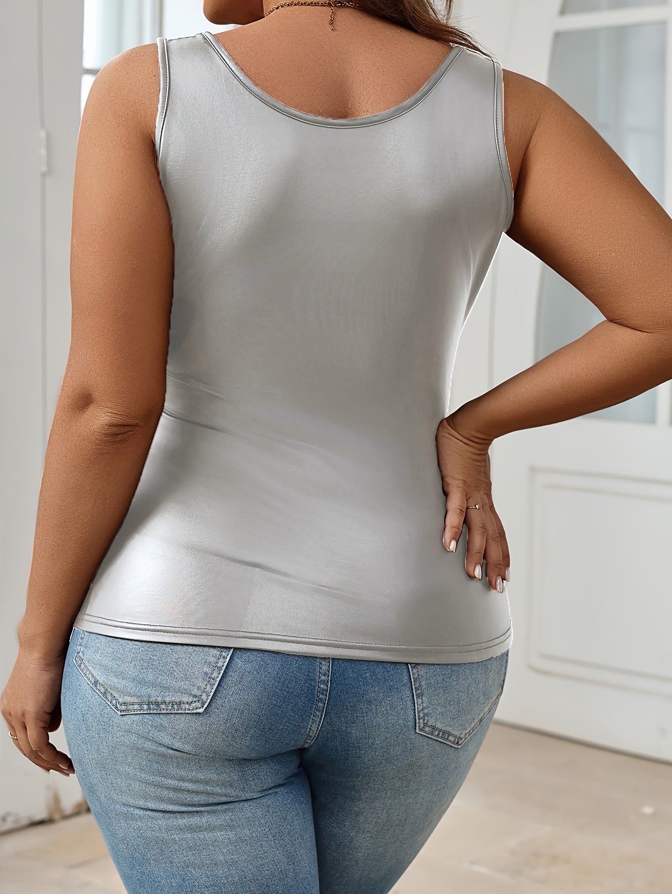 Damen Top Kurzes Tankshirt Figurbetont Casual Streetwear Für Alltag