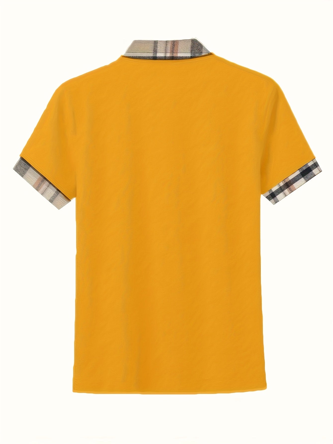 Polo casual da donna con zip e motivo a quadri – Maglia da tempo libero alla moda con collo con cerniera