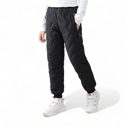 Pantalon thermique d’hiver outdoor enfant – Imperméable et doublé pour garçons et filles – Pantalon de neige sportif pour activités