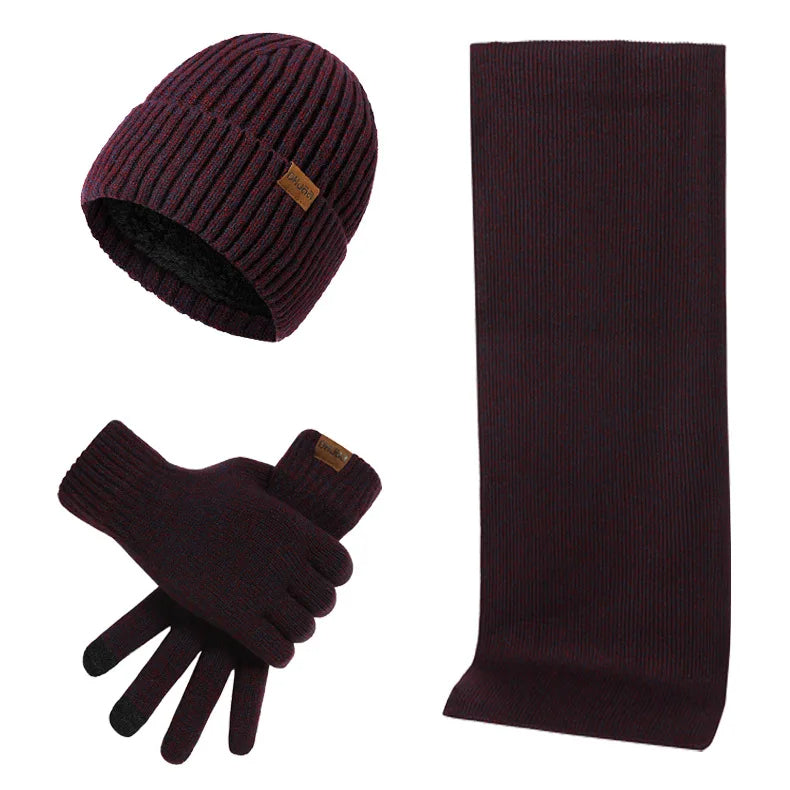 Winterset met muts, sjaal en handschoenen