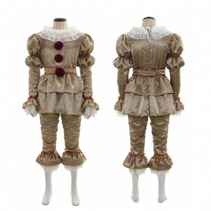 Costume Halloween Clown Pennywise per Adulti – Costume Horror Spaventoso per Carnevale