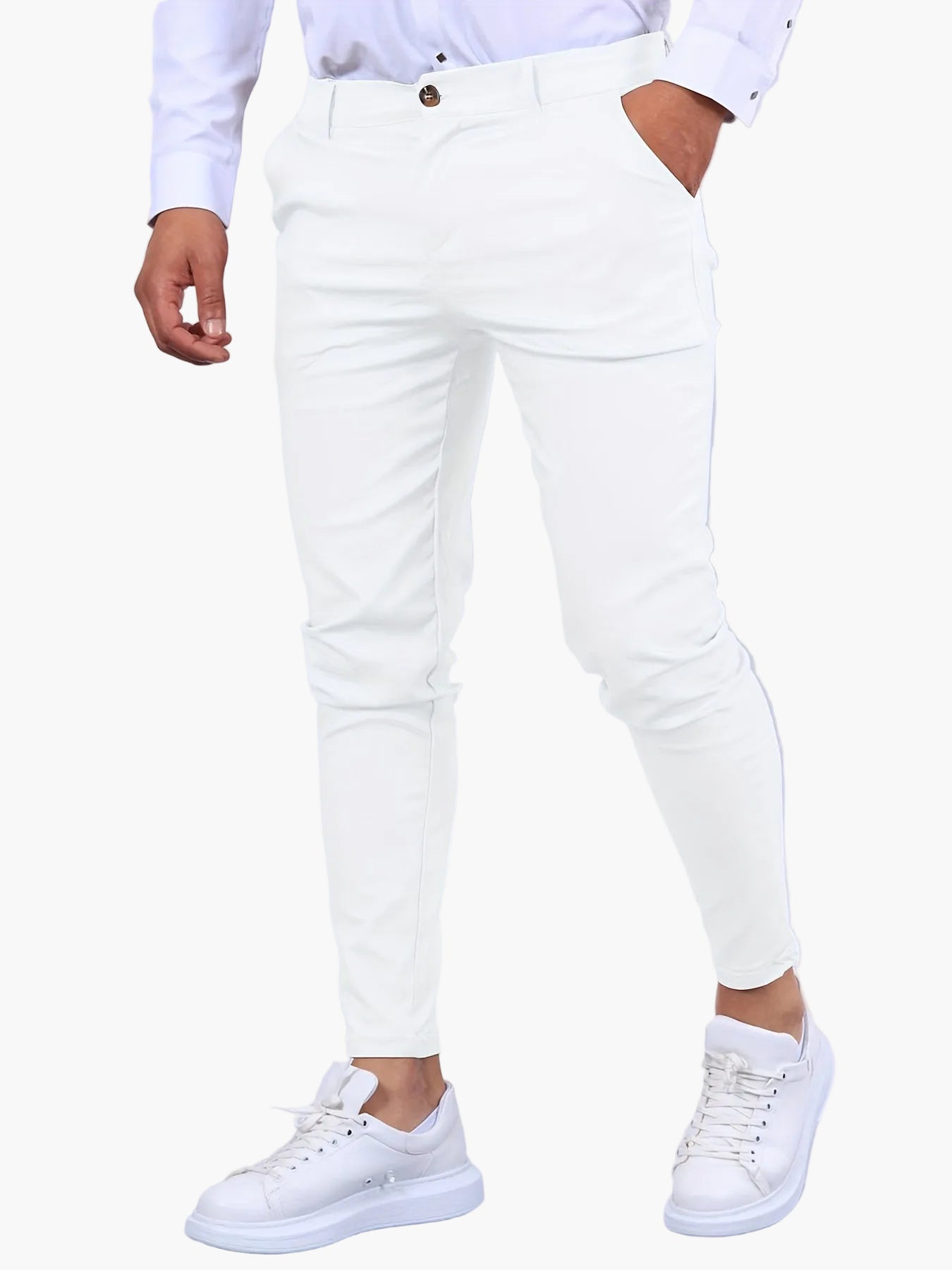 Herren Slim Fit Businesshose – Eleganter Anzugstil für Büro & Alltag
