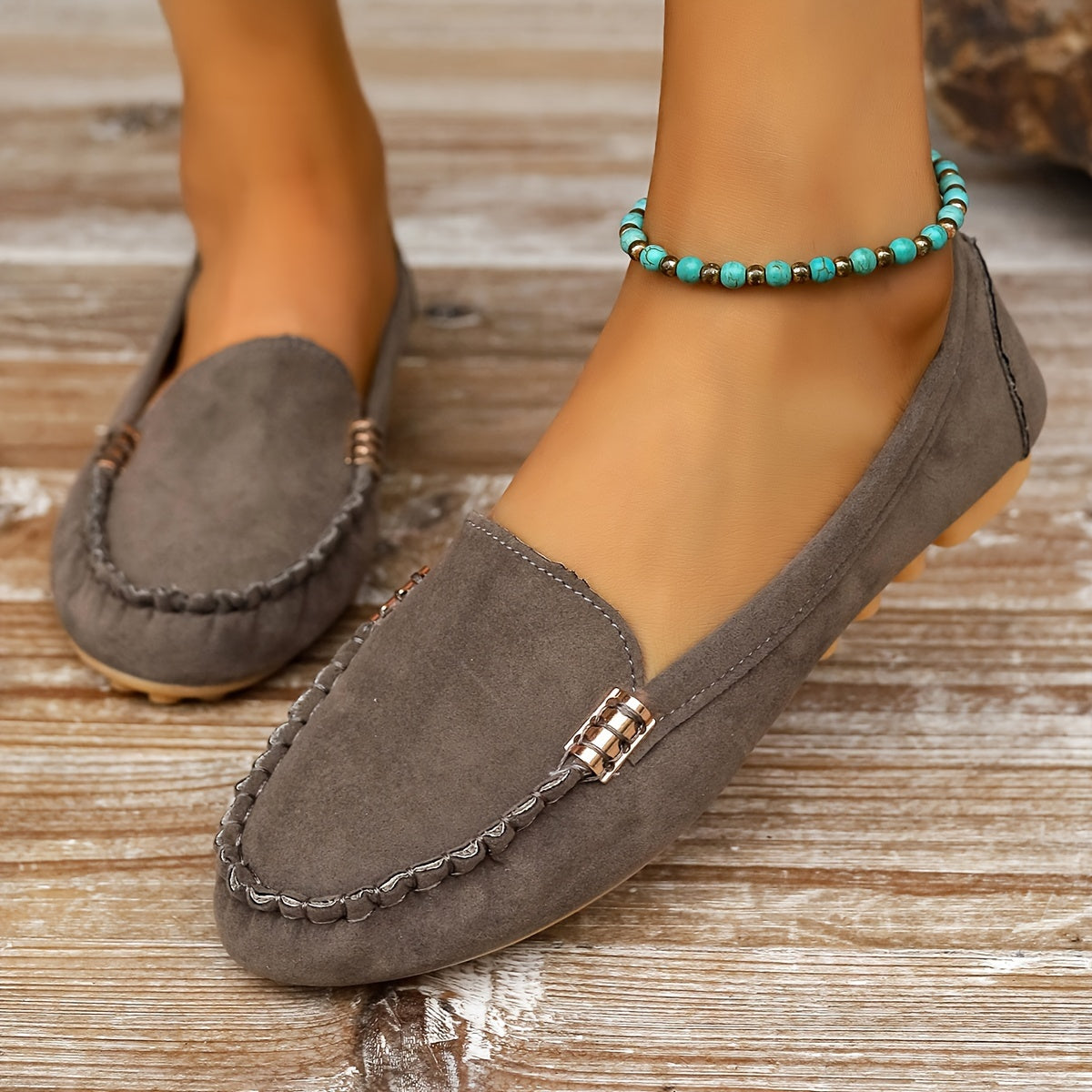Damskie mokasyny wsuwane wygodne buty na co dzień – elegancki styl loafer do codziennego użytku i do biura
