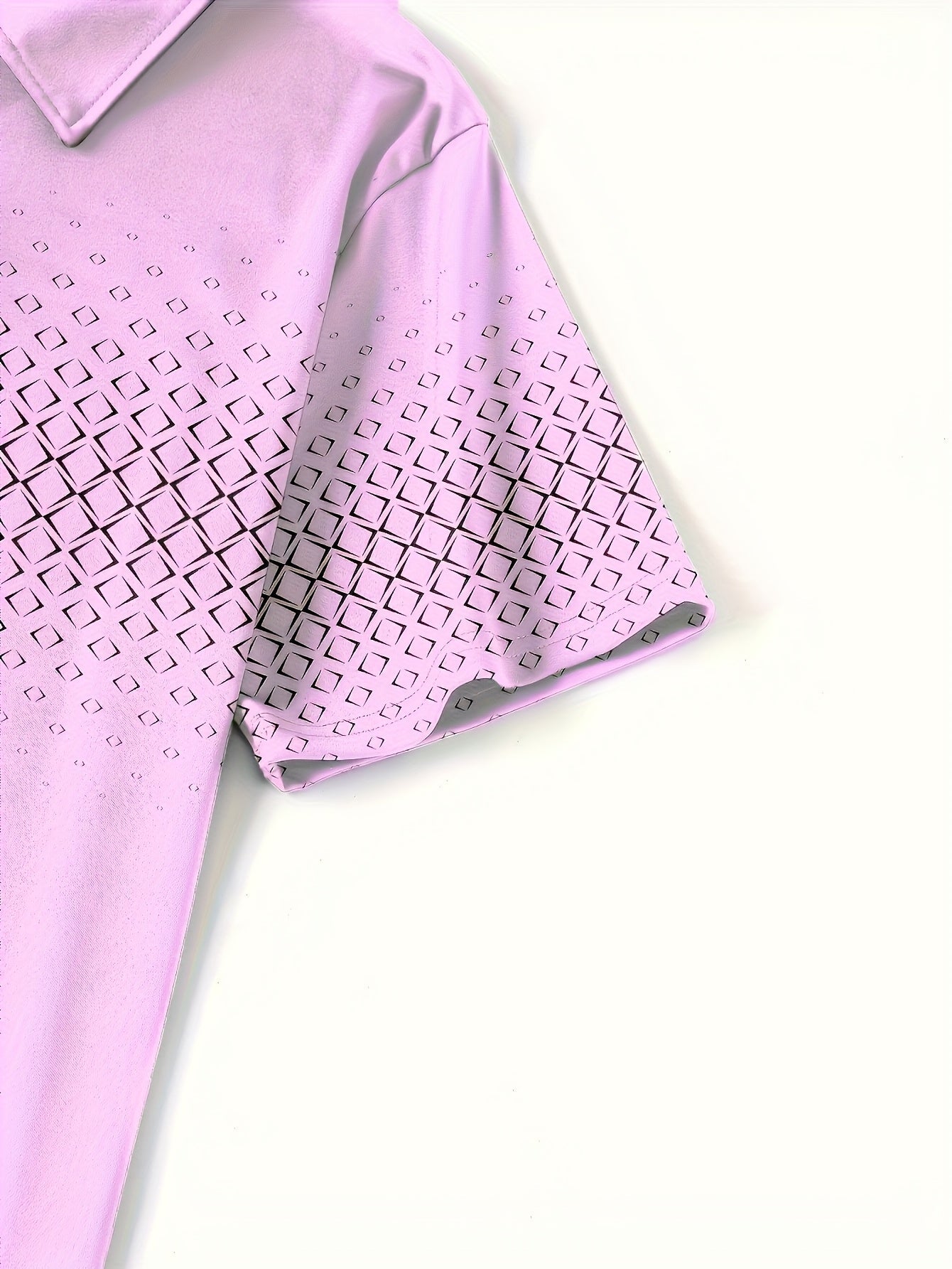 Polo da uomo con stampa geometrica moderna – Maglia casual elegante per tutti i giorni e l’estate