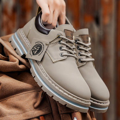 Herren Outdoor Streetwear Snörskor – Robust fritidsskor för vardag och äventyr