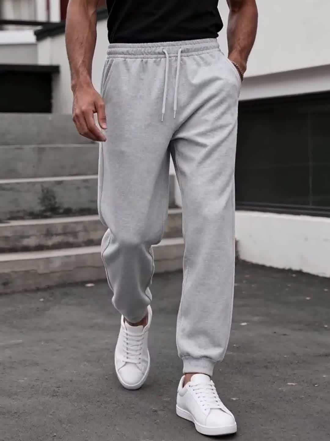 Męskie spodnie dresowe sportowe komfortowe moda casual regular fit