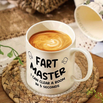 Lustige Herren Kaffeetasse – Fart Master Spruch – Geschenk für Männer mit Humor