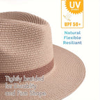 SunShield Panama | Zonnehoed met brede rand voor dames en heren