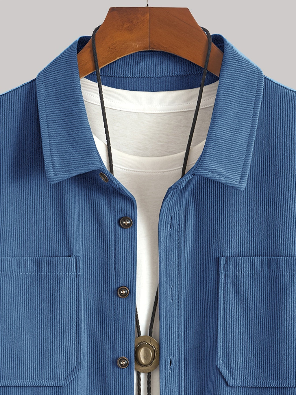 Bryce | Overshirt met lange mouwen, zakken en knopen voor heren