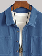 Bryce | Overshirt met lange mouwen, zakken en knopen voor heren