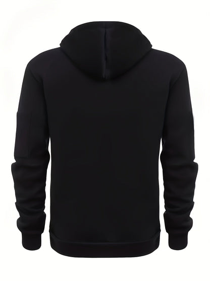 Herren Hoodie & Cargo Jogginghose Set – Loungewear Trainingsanzug mit Reißverschlusstaschen