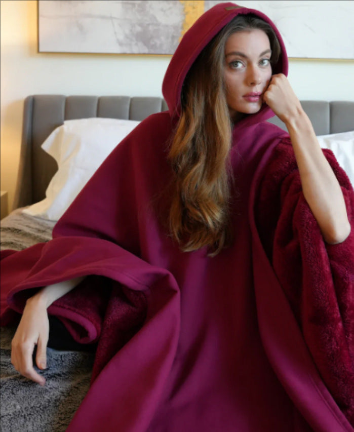 Sudadera oversized tipo manta para mujer – Moda cómoda para relajarse y acurrucarse en casa y fuera
