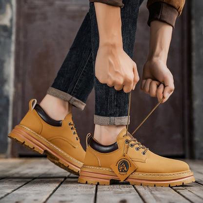 Herren Outdoor Streetwear Snörskor – Robust fritidsskor för vardag och äventyr