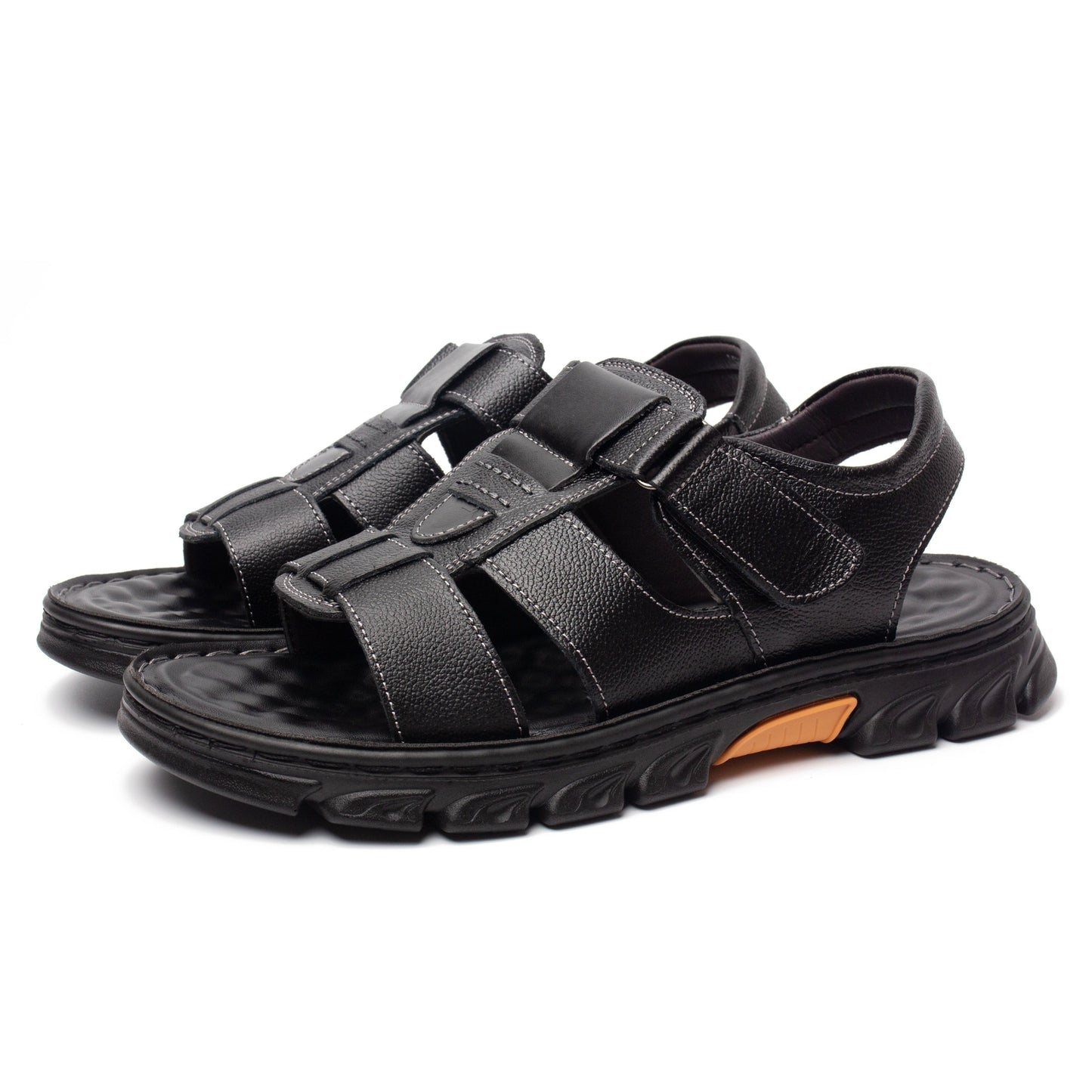 Heren outdoor sandalen voor vrije tijd en vakantie – comfortabele zomerschoenen met klittenbandsluiting
