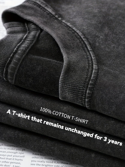Unisex-langærmet T-shirt i sort med rygtryk af sværd og vinger i vintage-look